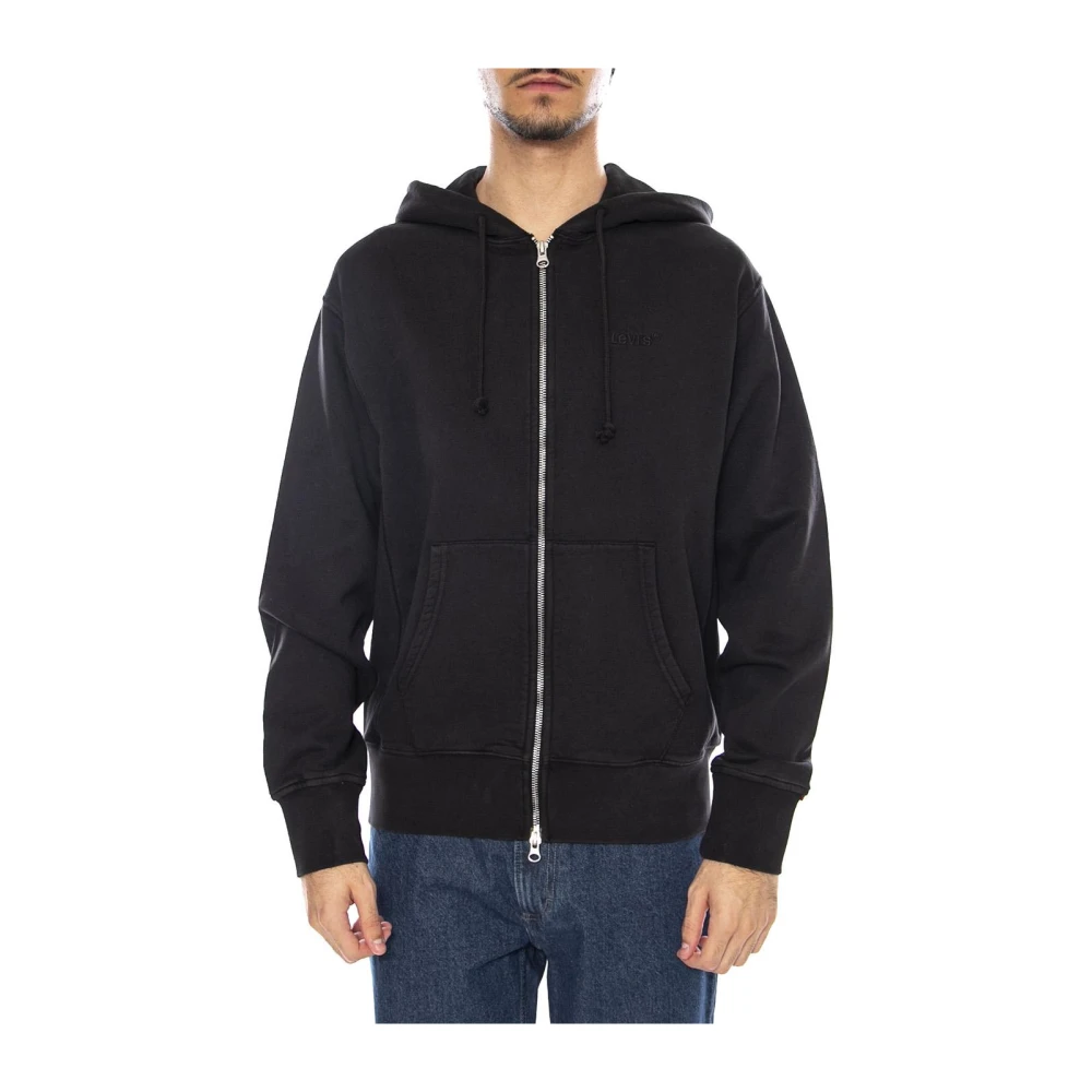 Levi's - Authentisches Sweatshirt Mit Durchgehendem Reißverschluss - Sweatshirts & Hoodies - Herren - Schwarzk - Xl - Bild 4