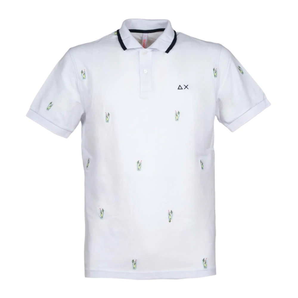 Sun68 Polo Shirts White Heren
