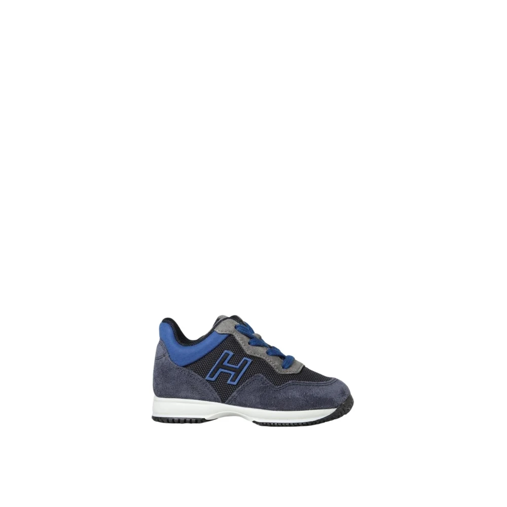 Hogan Boys Blue Sneakers,, Interactive Casual Trainers For Kids Size 20 Eu