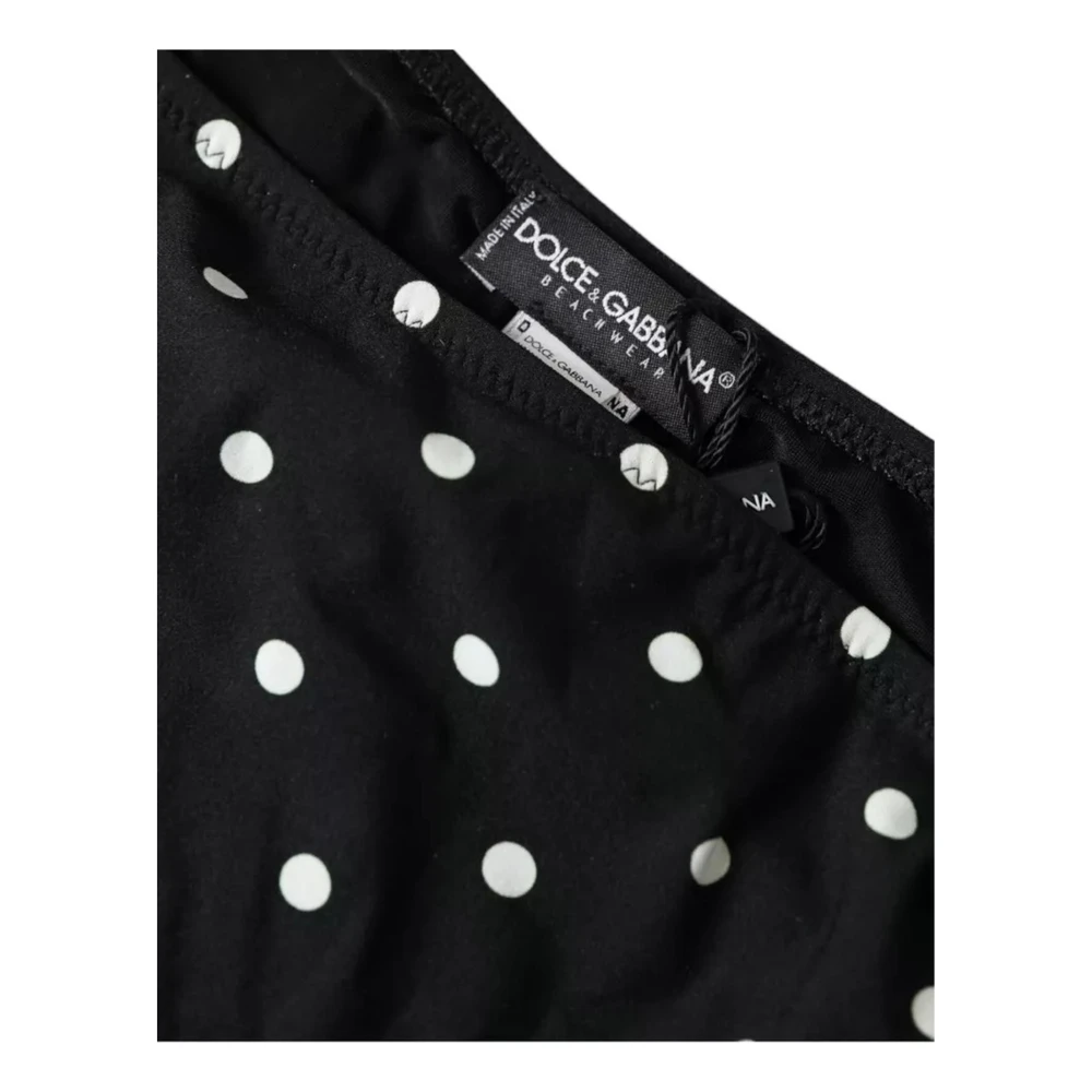 Dolce & Gabbana Polka Dot Bikini Bottom Zwemkleding Black Dames