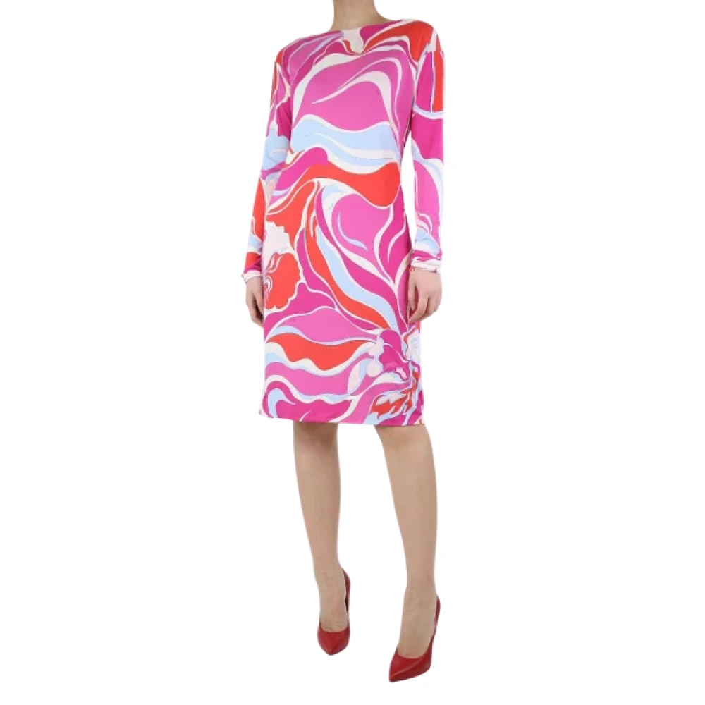 Emilio Pucci Pre-owned Fabric dresses Pink Dames