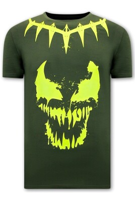 t-shirt-med-tryck-venom-face-neon