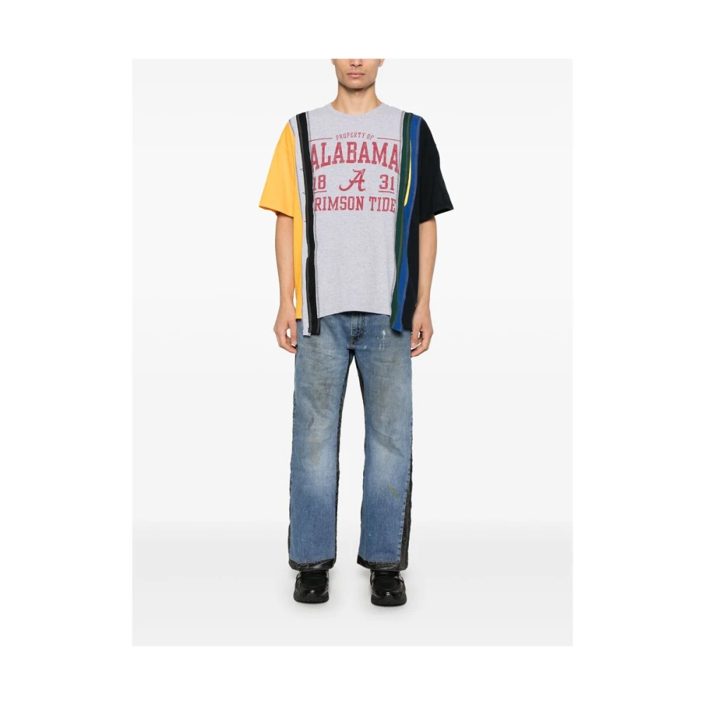 Needles Versleten Denim Trekkoord Jeans Blue Heren
