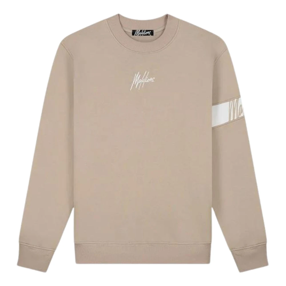Malelions Taupe Sweater Stijlvol Model Herenlions Beige Heren