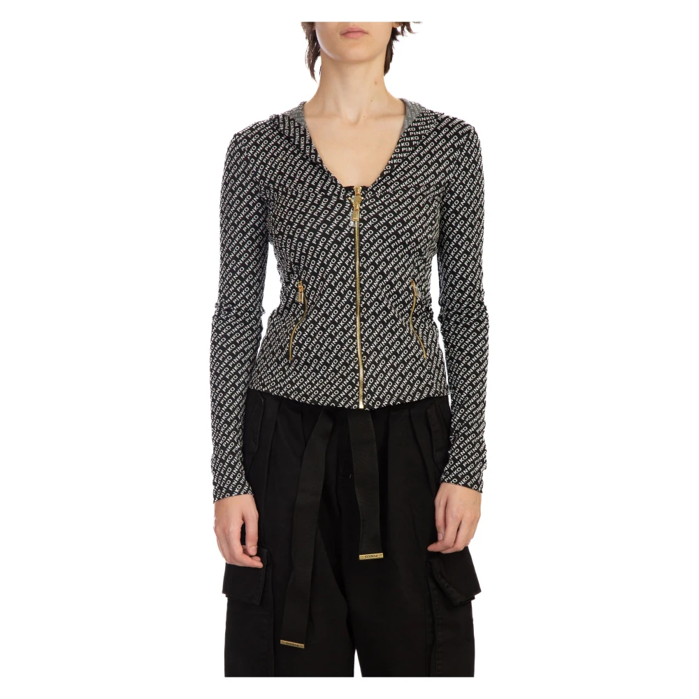 Pinko Jacquard Jas Multicolor Dames