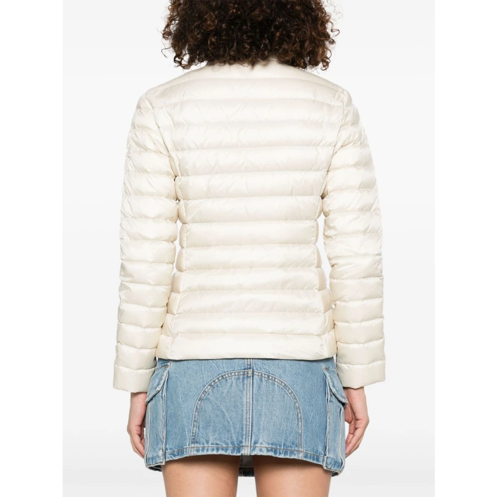 Moncler Witte Winterjassen White Dames