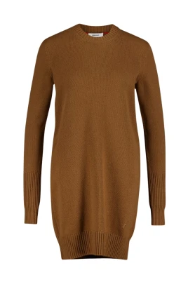 Lyxig Cashmere Mini Klänning Kamel