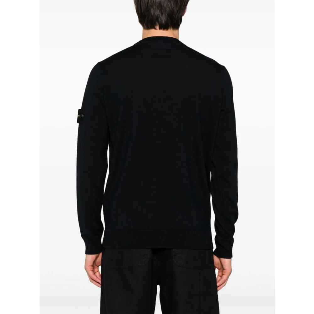 Stone Island Casual Gebreide Pullover Sweater Blue Heren