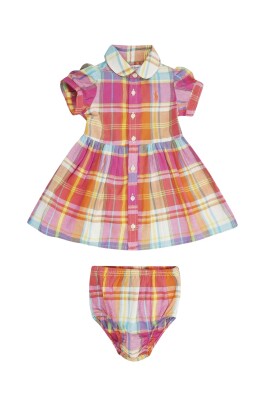 multicolor-romper-with-polo-collar