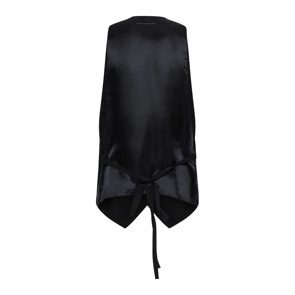 MM6 Maison Margiela Zwarte Jassen voor Stijlvolle Look Black Dames