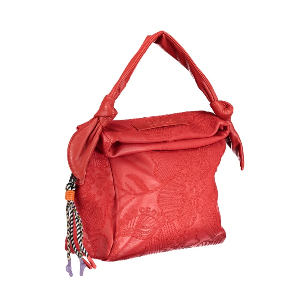 Desigual Verstelbare Schoudertas met Contrasterende Details Red Dames