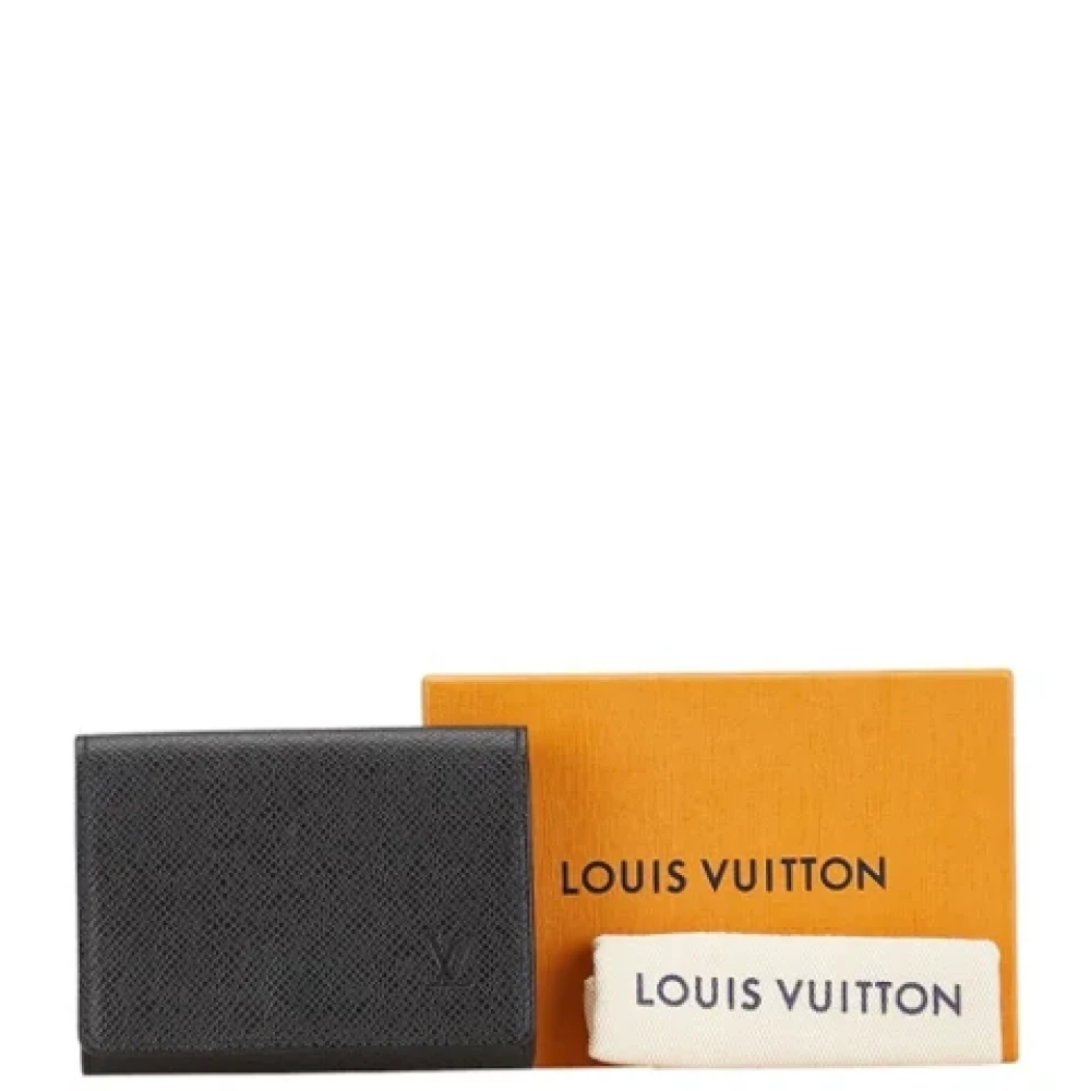 Louis Vuitton Vintage Pre-owned Leather wallets Black Heren