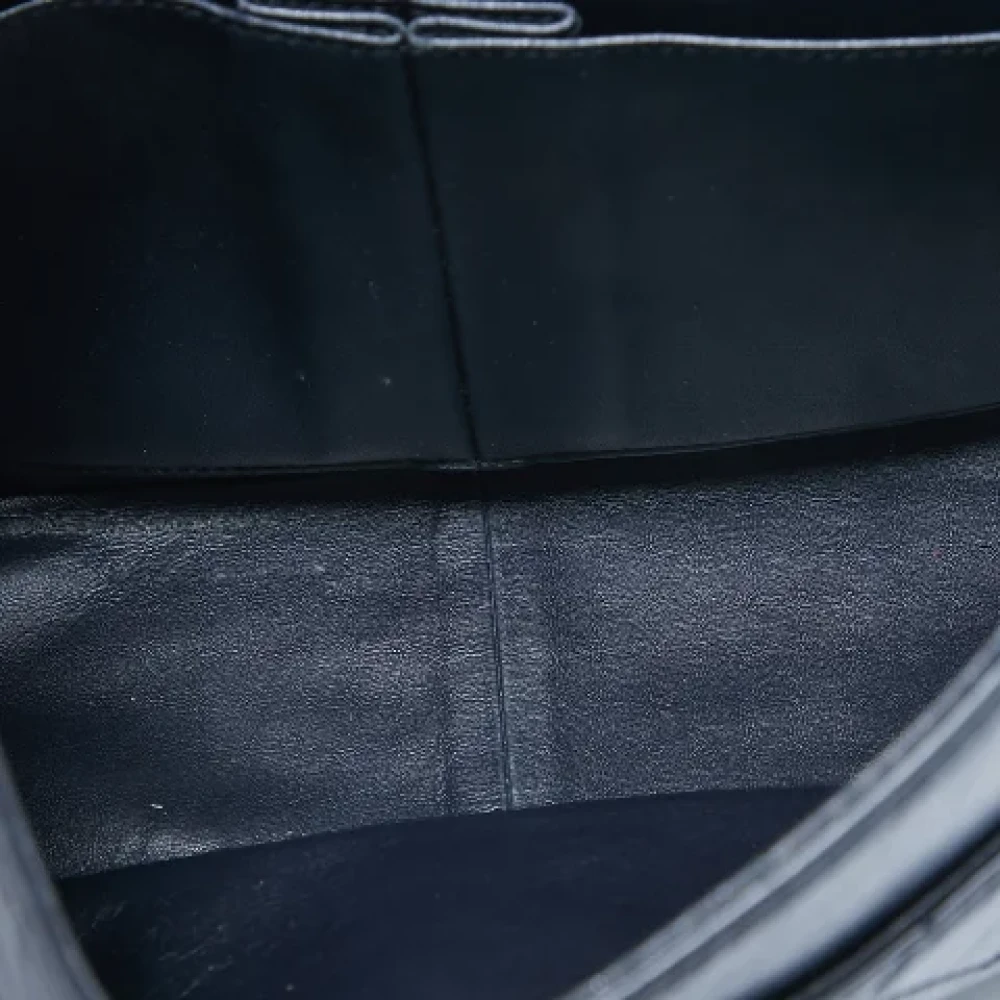 Chanel Vintage Pre-owned Leather chanel-bags Blue Dames