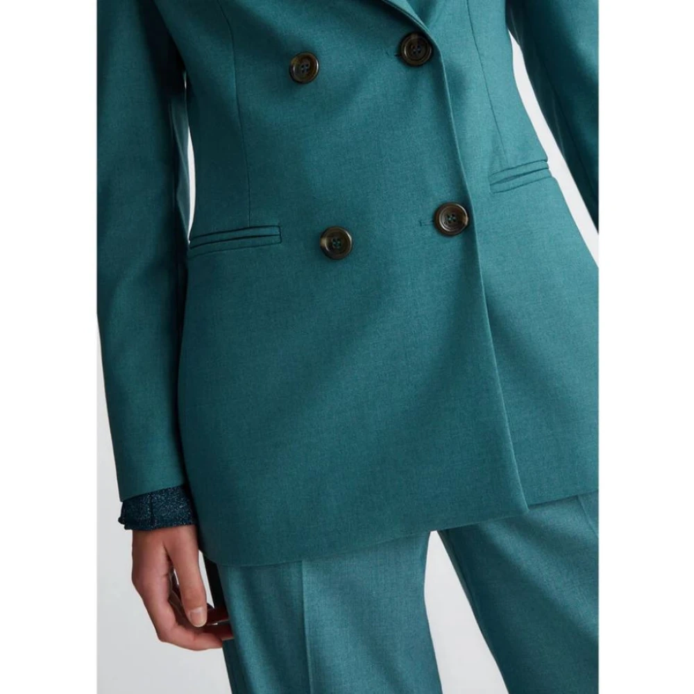 Liu Jo Groene Blazer in Stretchviscoseflanel Green Dames