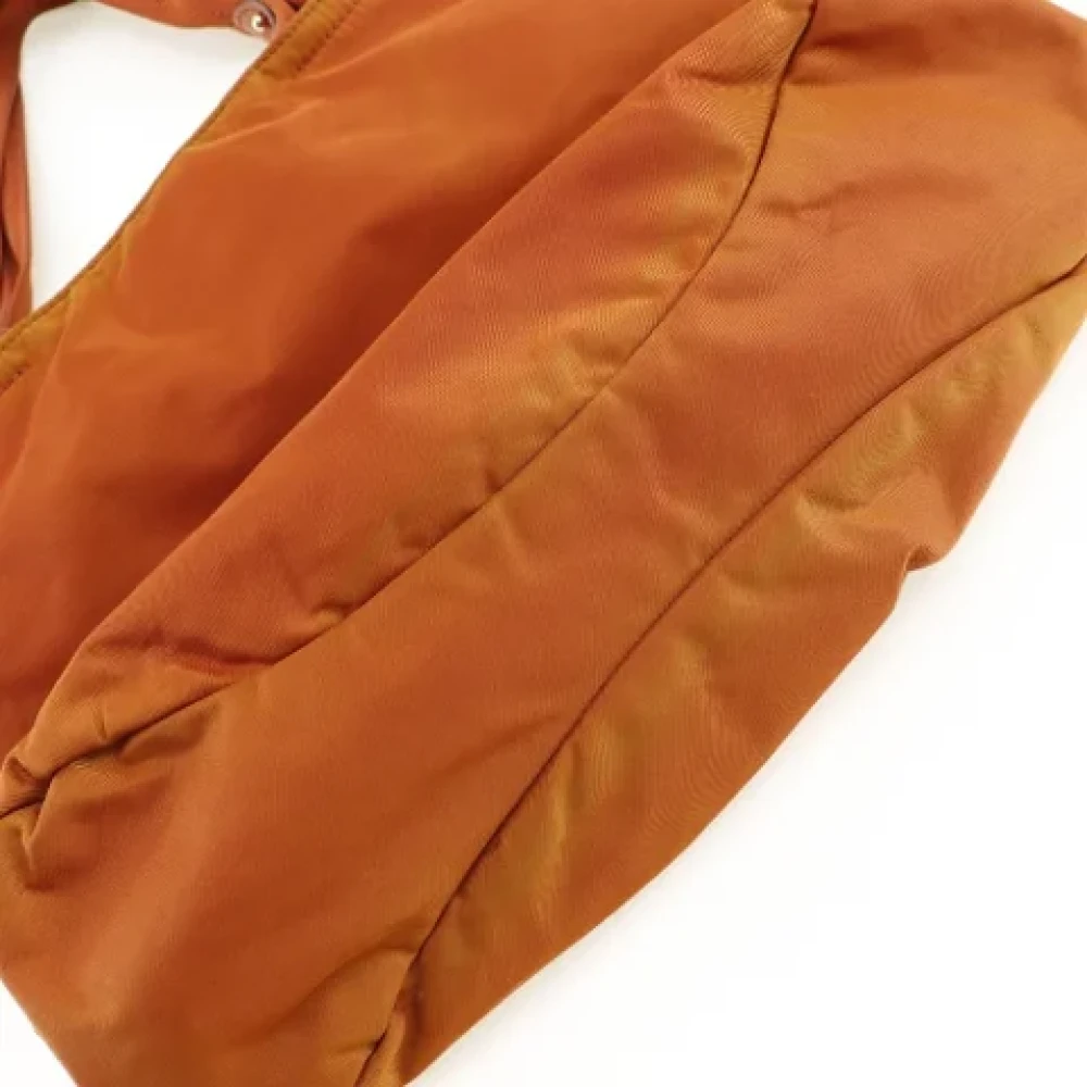 Salvatore Ferragamo Pre-owned Nylon handbags Orange Dames
