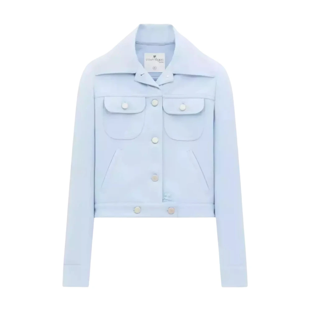 Courrèges Blauwe Knoopjas Blue Dames