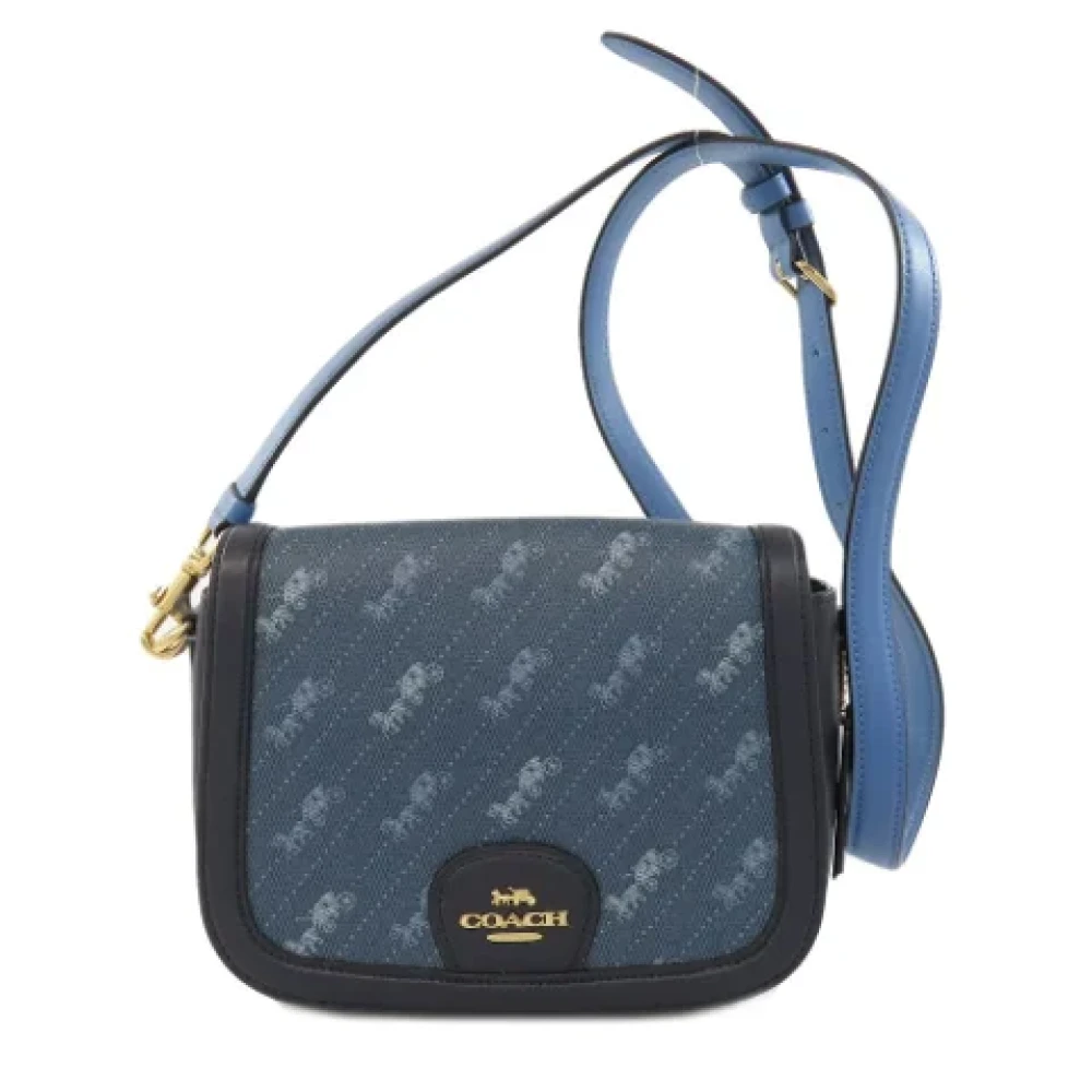 Coach Pre-owned Plastic shoulder-bags Blue Dames