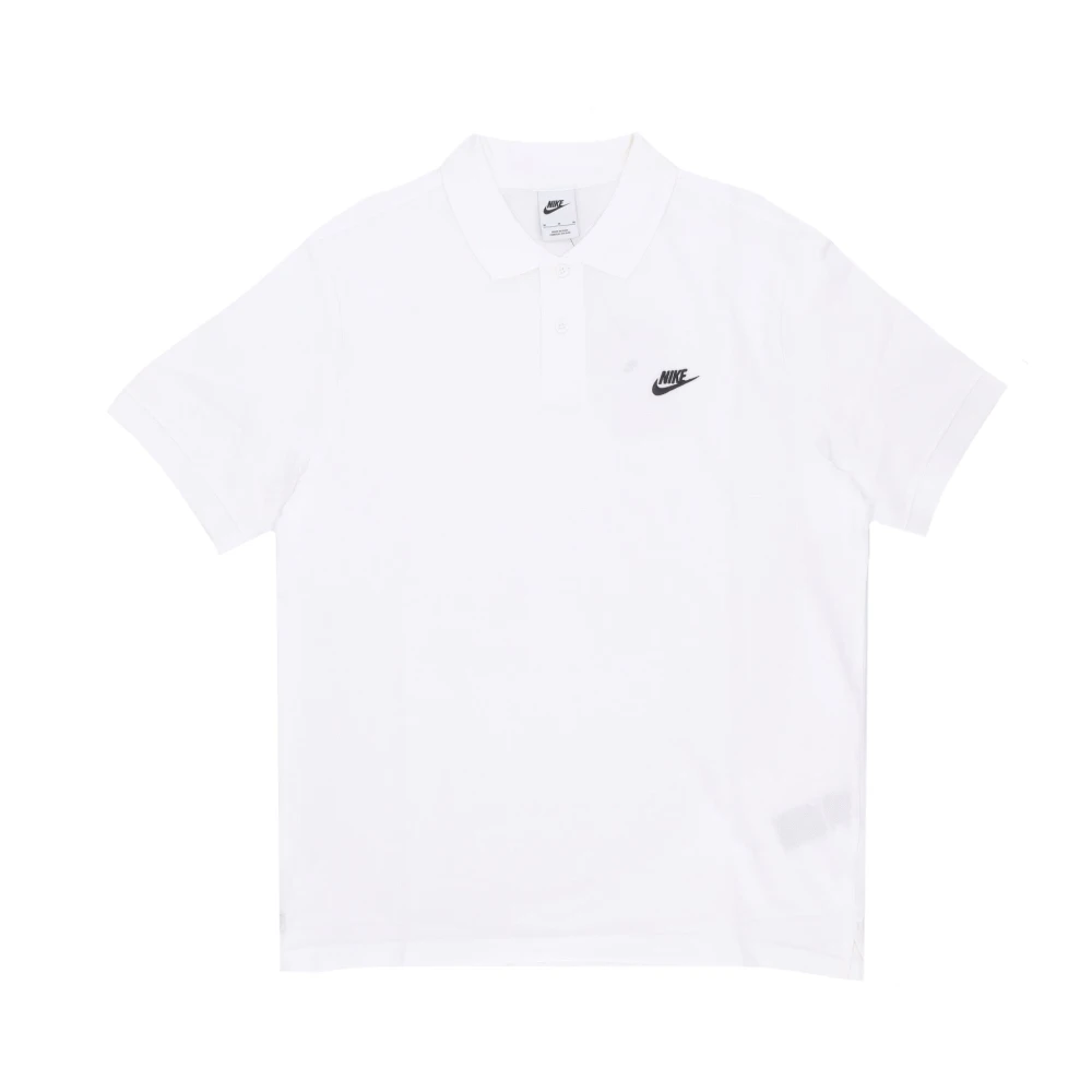 Nike Essential Pique Polo Shirt Vit/Svart White, Herr