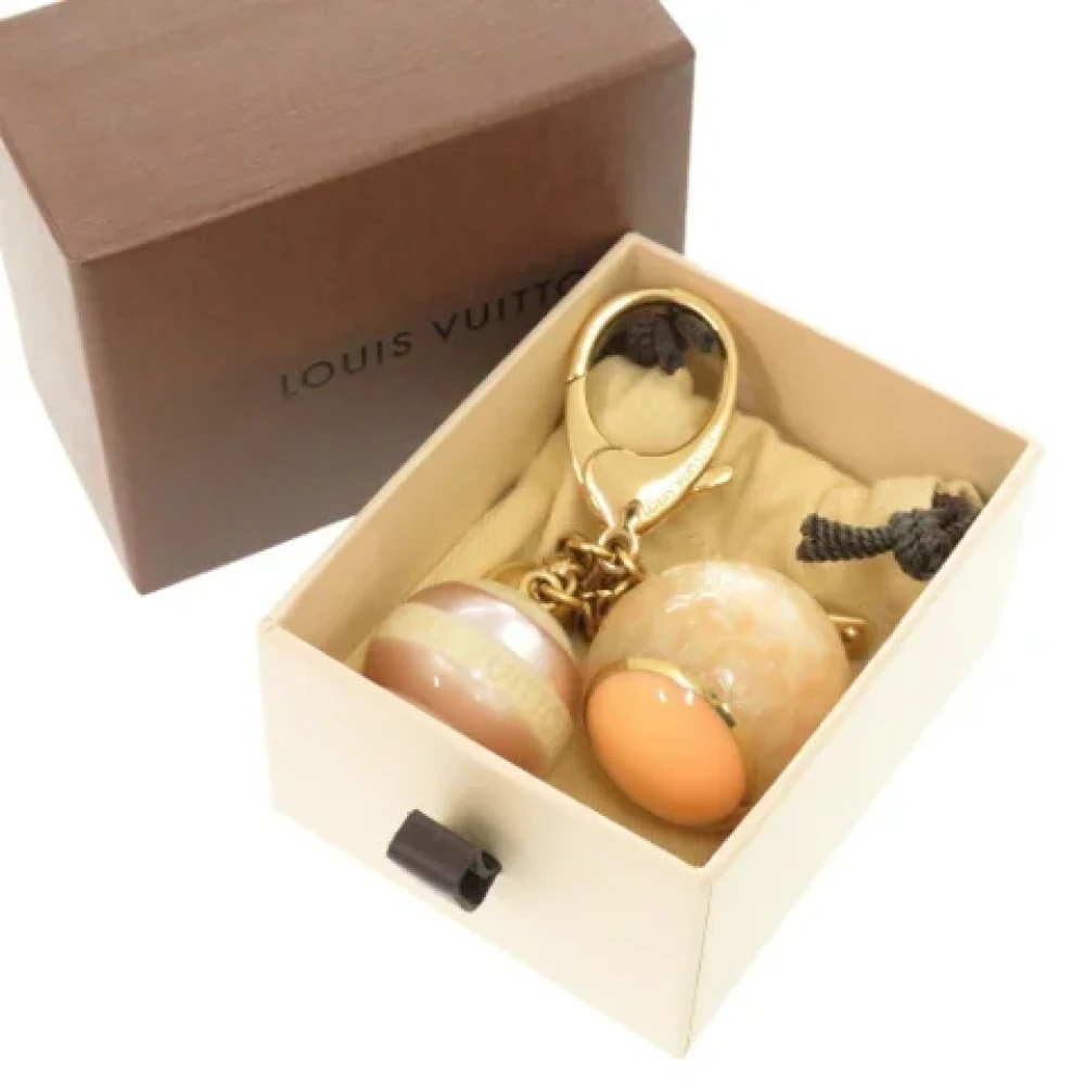 Louis Vuitton Vintage Pre-owned Fabric key-holders Yellow Dames