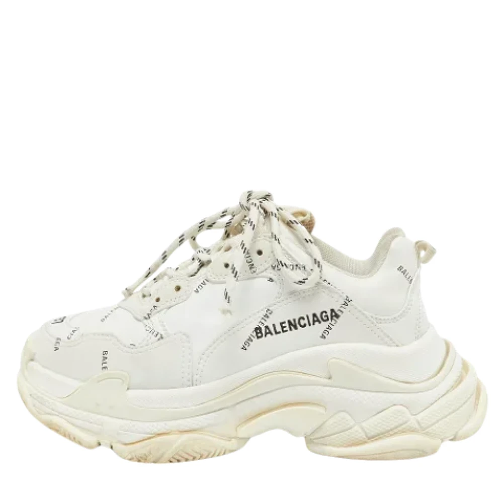 Balenciaga Vintage Pre-owned Tyg sneakers White, Dam