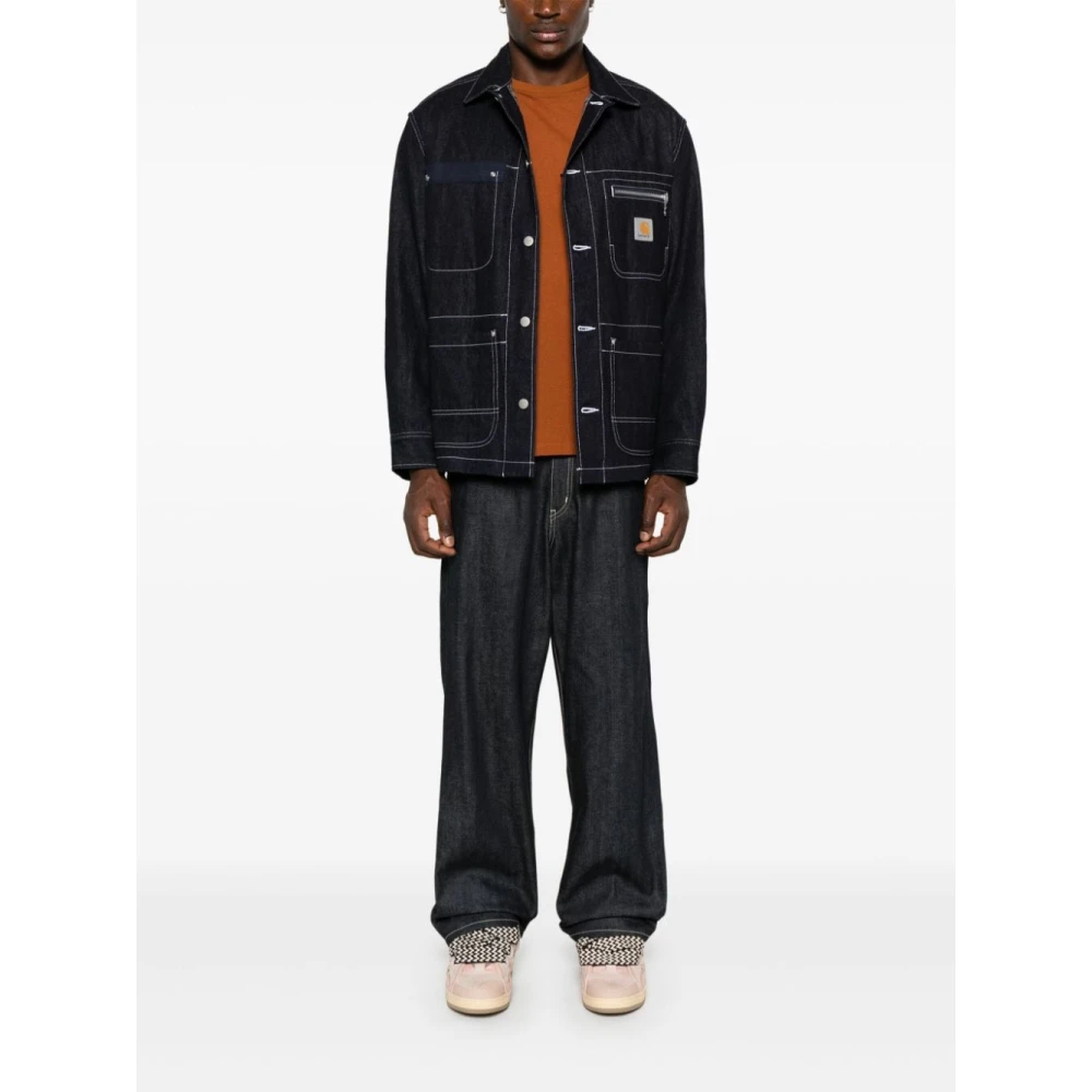 Junya Watanabe Stijlvolle Jas voor Mannen en Vrouwen Blue Heren