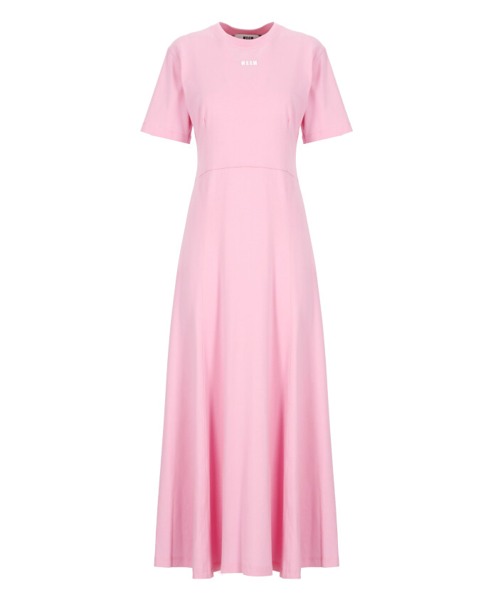 robe-rose-en-coton-avec-logo