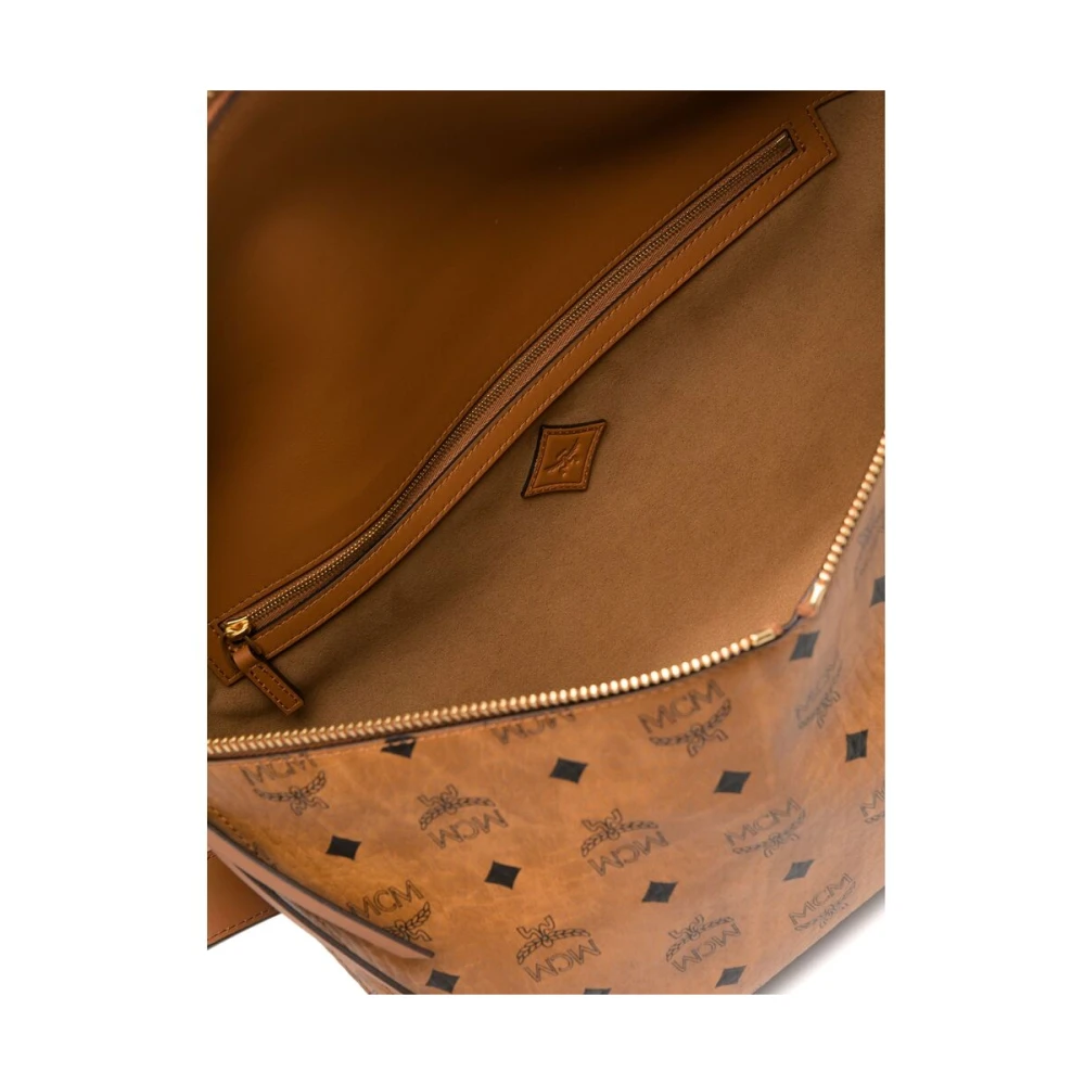 MCM Bruine leren crossbody tas met rits Brown Dames