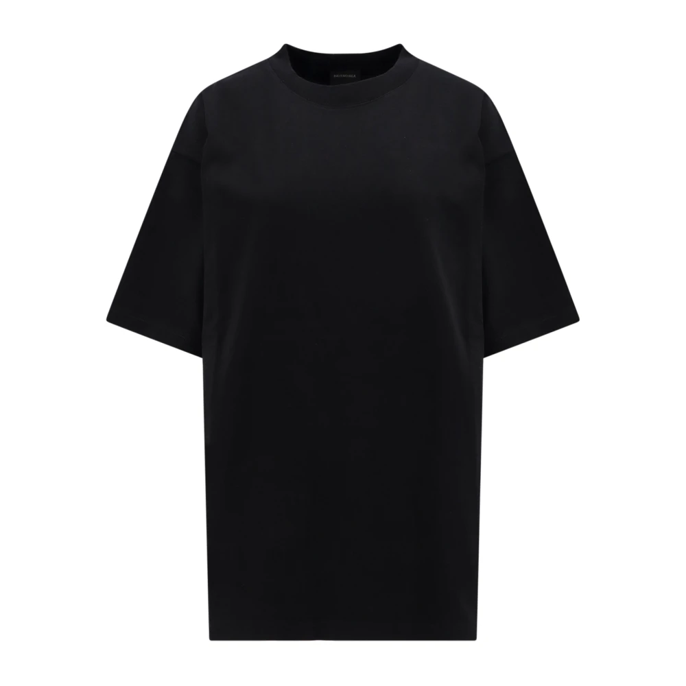 Balenciaga T-shirt met strass steentjes achterlogo Black Dames