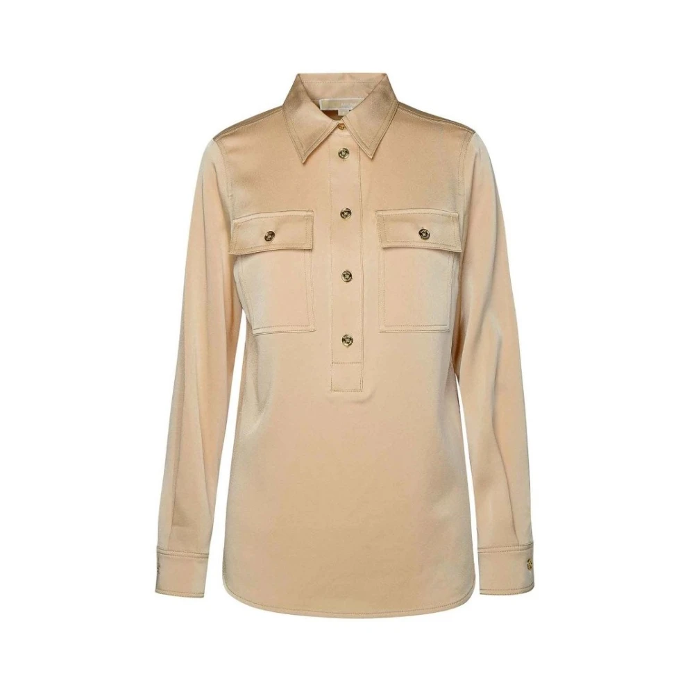 Michael Kors Stijlvolle Overhemd voor Mannen en Vrouwen Beige Dames