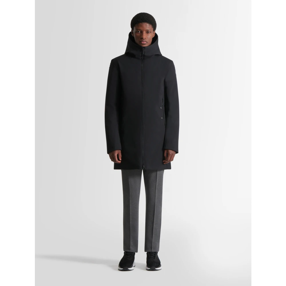 Fusalp Waterdichte Parka met Bontgevoerde Capuchon Black Heren