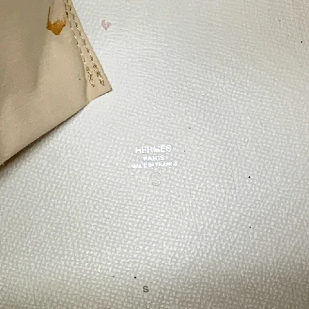 Hermès Vintage Pre-owned Fabric shoulder-bags White Dames