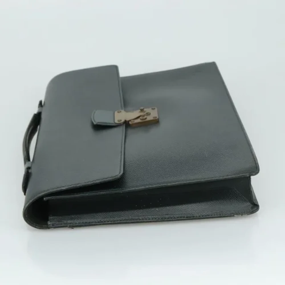 Louis Vuitton Vintage Pre-owned Leather briefcases Green Dames