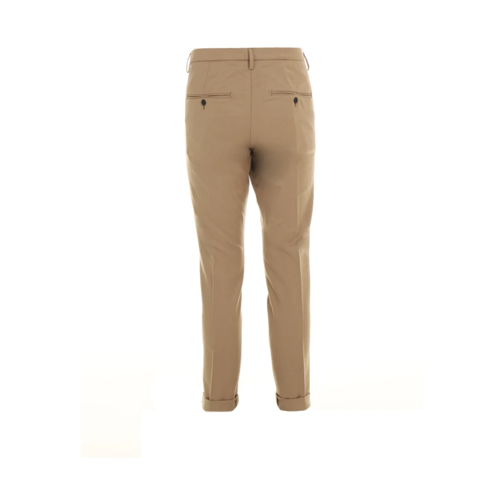 Dondup Kameel Wolmix Slim Fit Broek Brown Heren