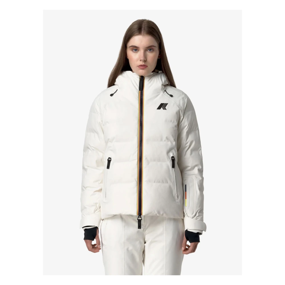 K-way Witte Gardenia Tueda Jas White Dames