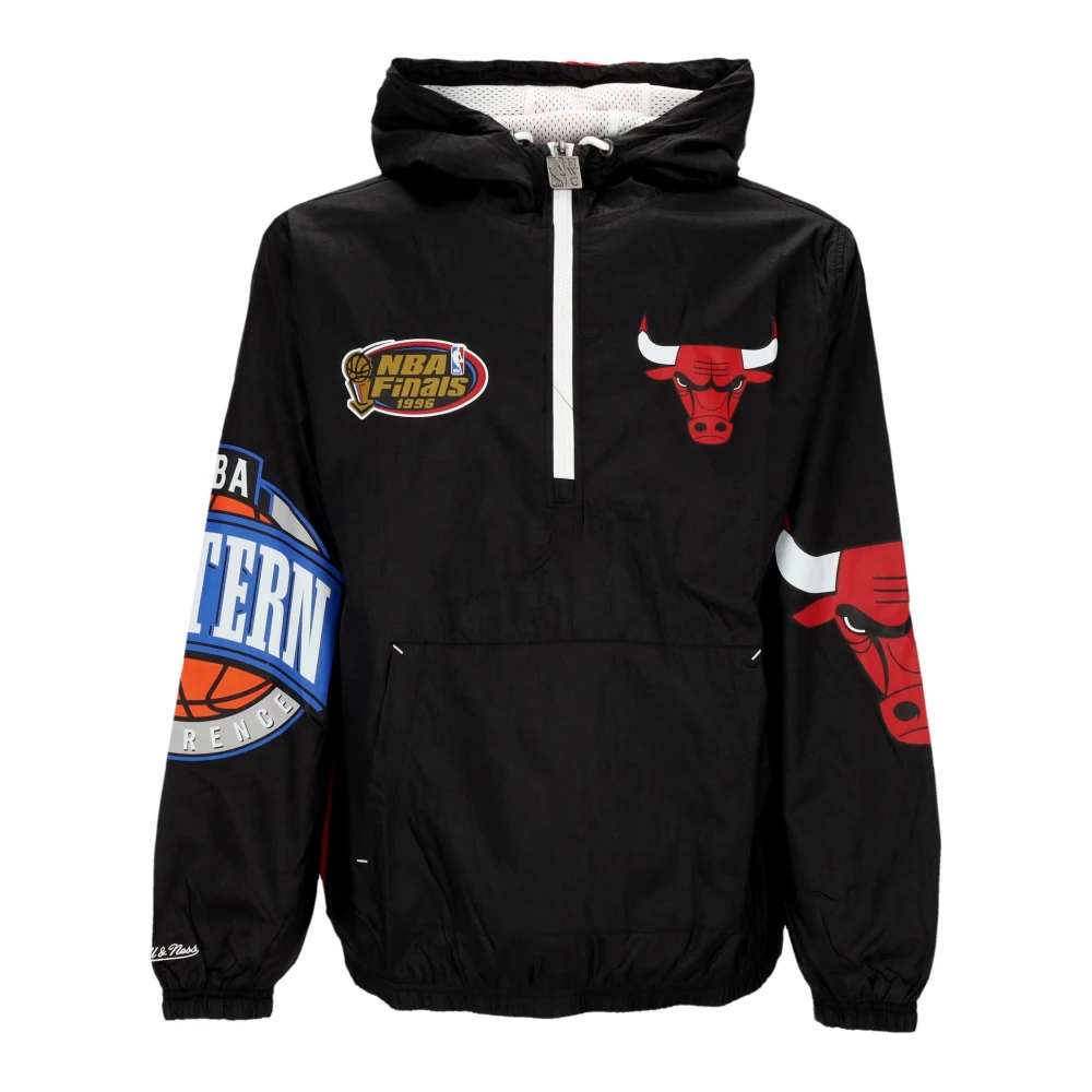 Mitchell & Ness Chicago Bulls Windbreaker Anorak Black Heren