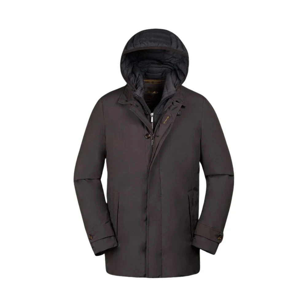 Moorer Men's Brown Parkas, M, Raffaello-Stp Jacket