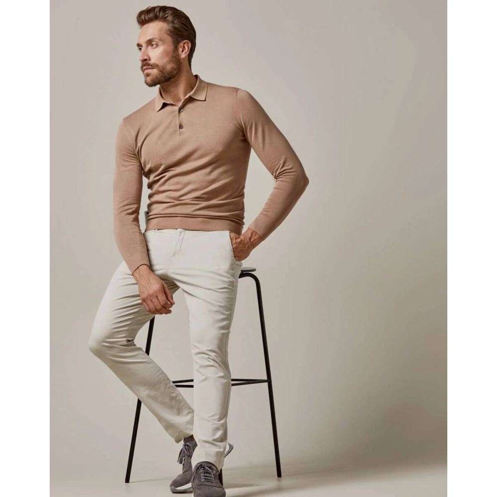 Profuomo Zand Chino Broek Beige Heren