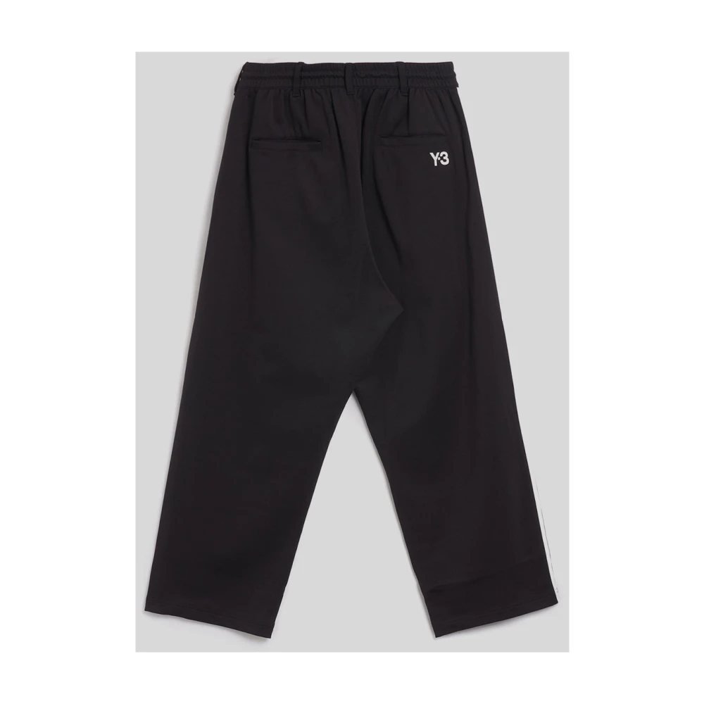 Y-3 Gestreepte synthetische trackbroek Black Dames