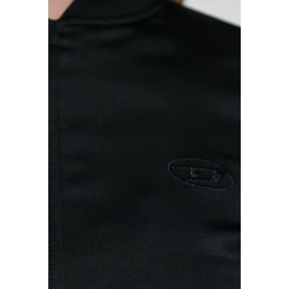 Diesel Sweatshirt met G-Oper logo Black Dames