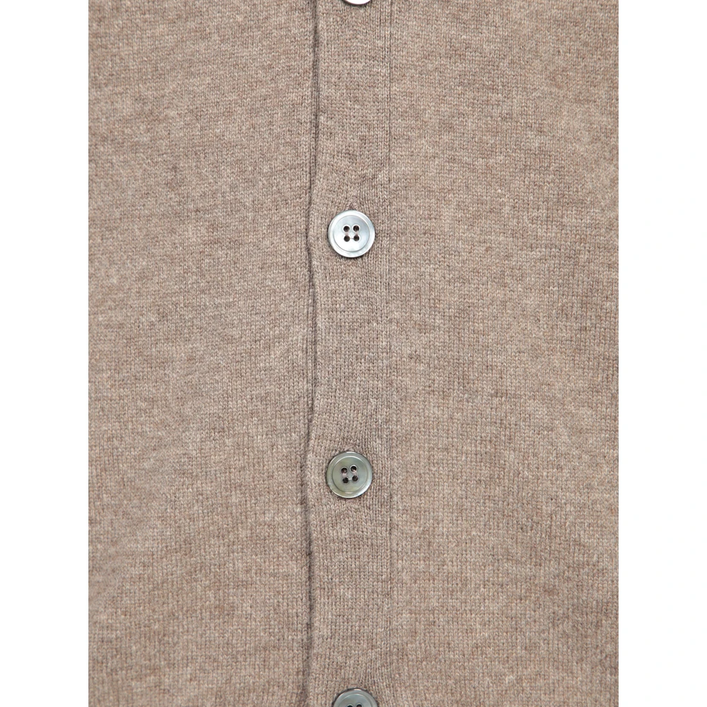 Dell'oglio Beige Cardigan Sweater Aw24 Beige Heren