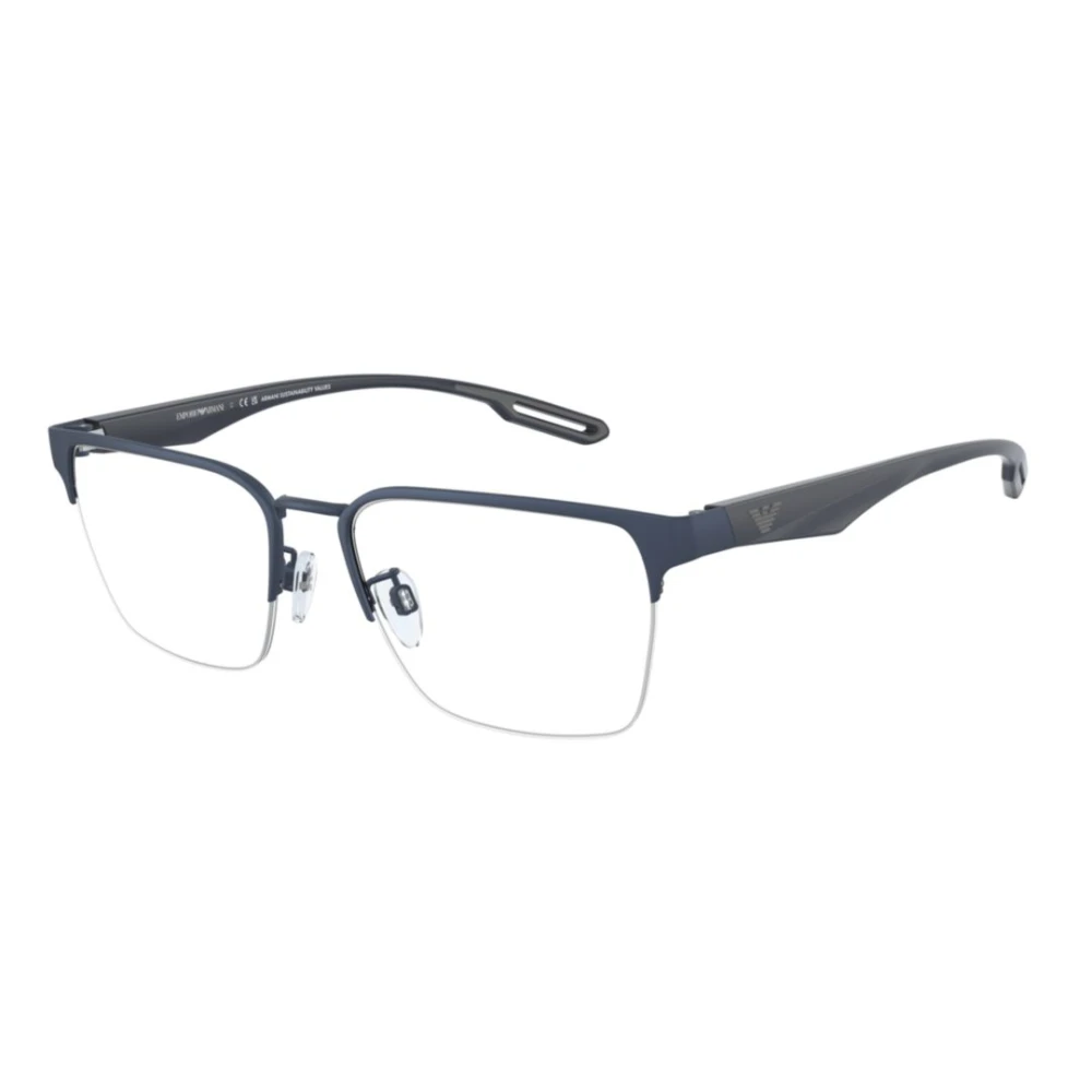 Emporio Armani Matte Blauwe Zonnebril EA 1137 Montuur Blue Unisex