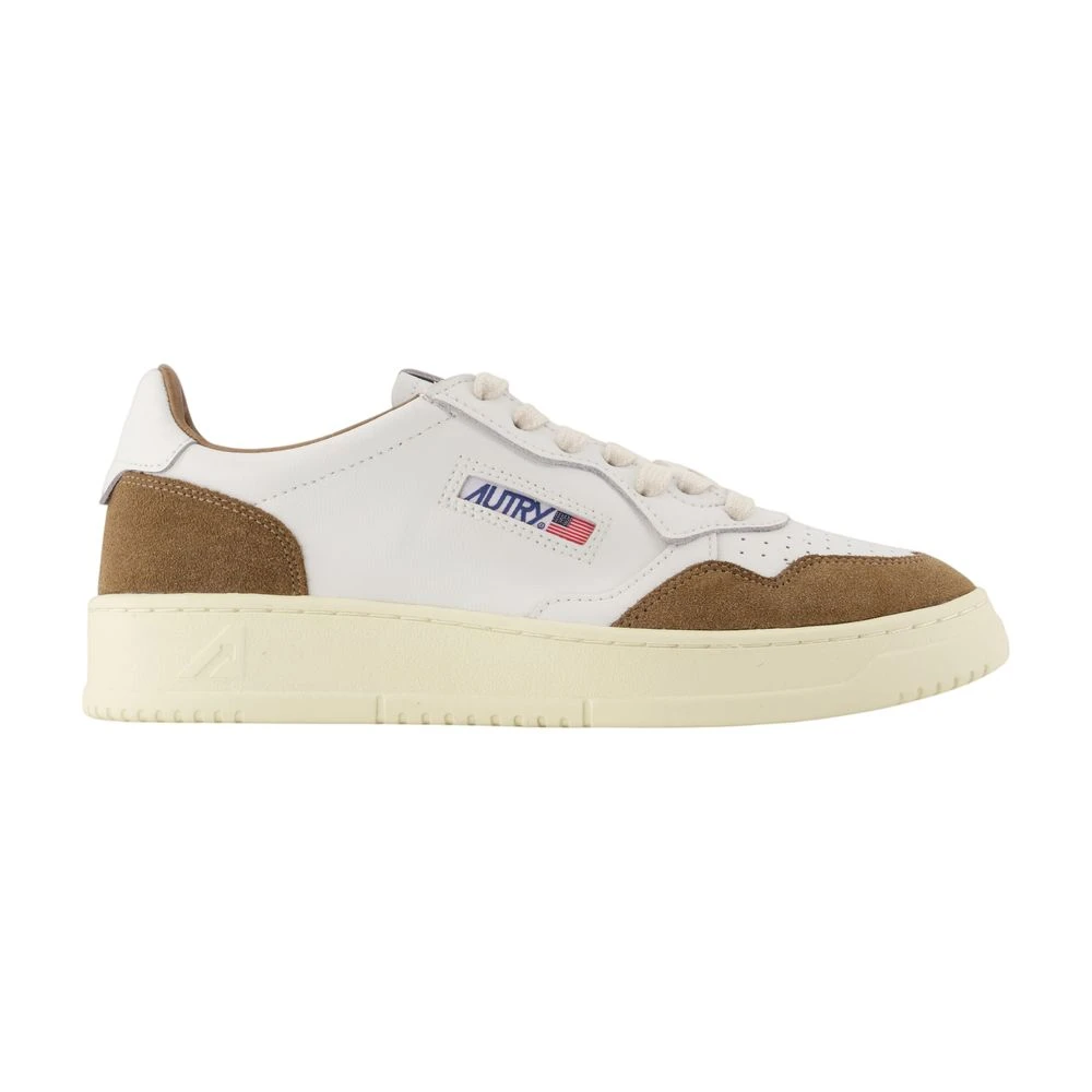 Autry White Sneakers, Male, 8 Uk, Medalist Low Trainers