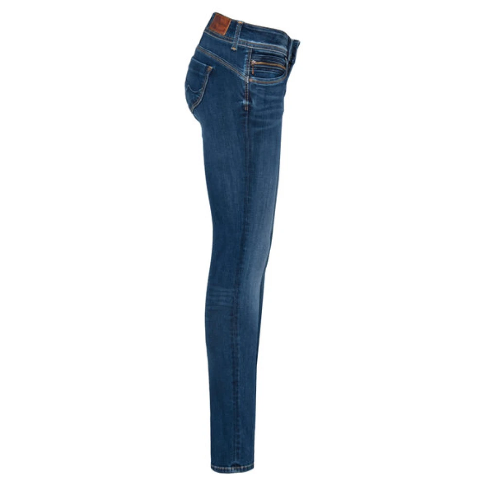 Pepe Jeans Donkere Denim Slim Fit Jeans Blue Dames