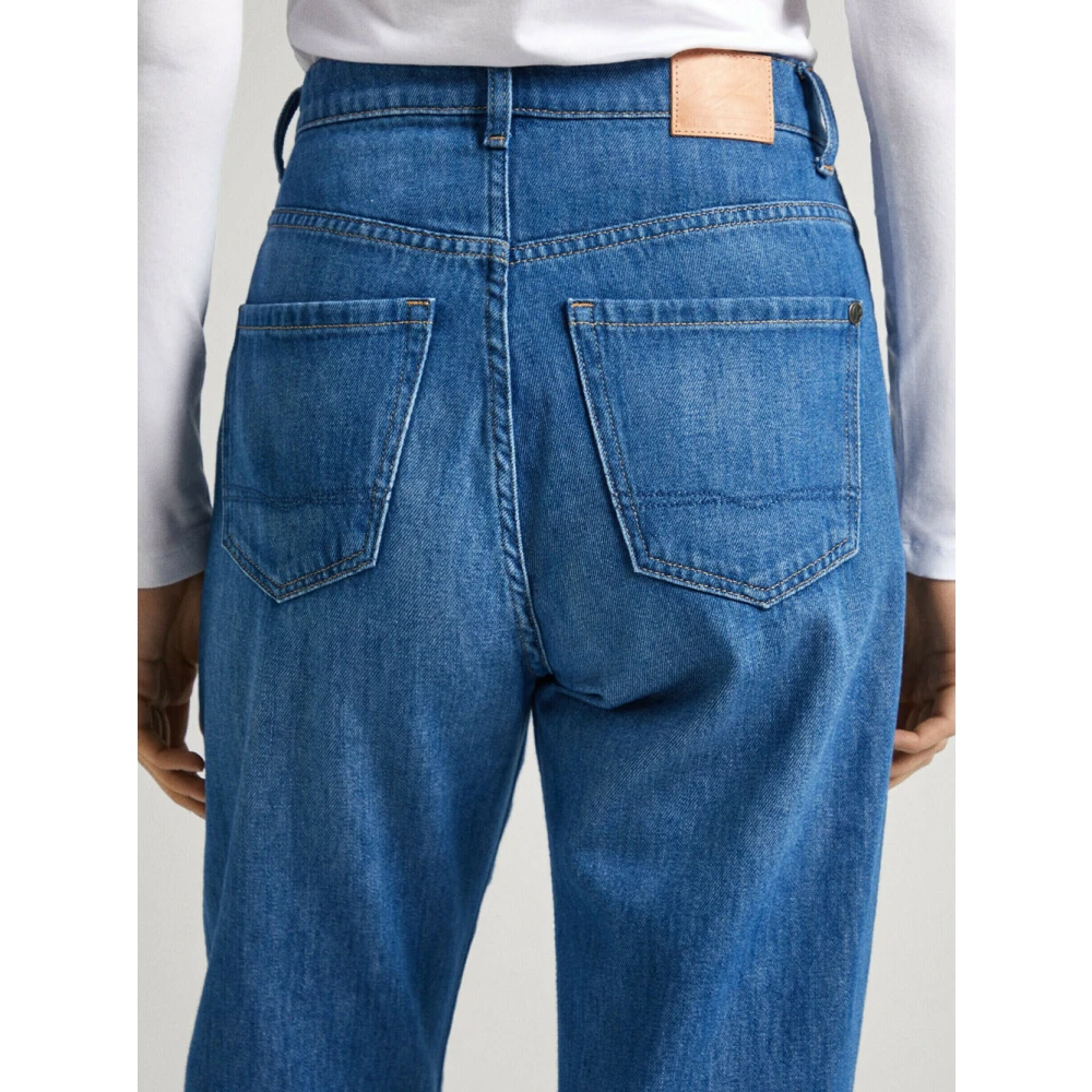 Pepe Jeans Denim Straight Jeans voor Vrouwen Blue Dames