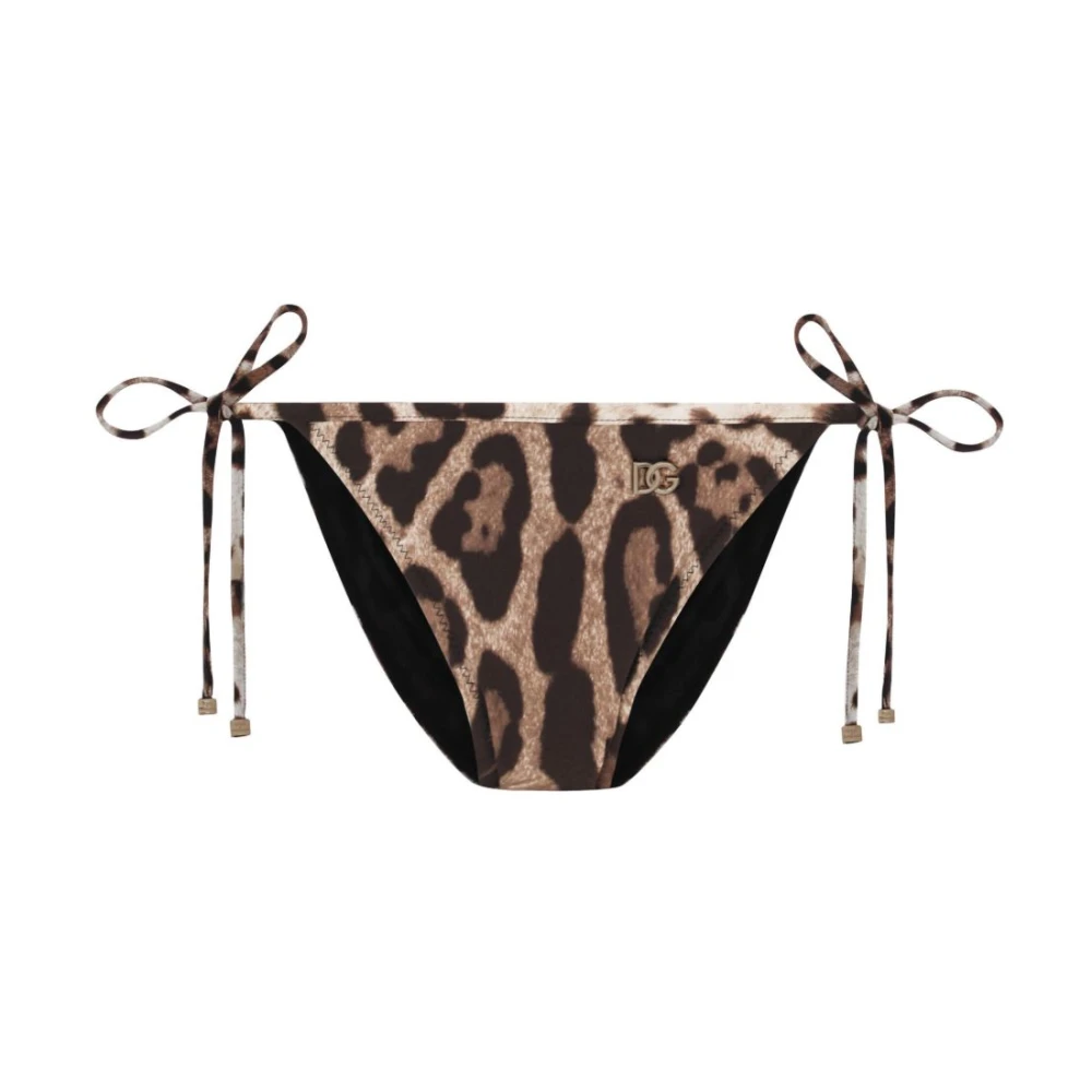 Dolce & Gabbana Women's Brown Tanga - Bikinis - Xl - Swimwear