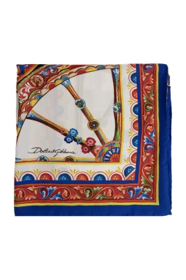 Carretto-print Silk Twill Scarf