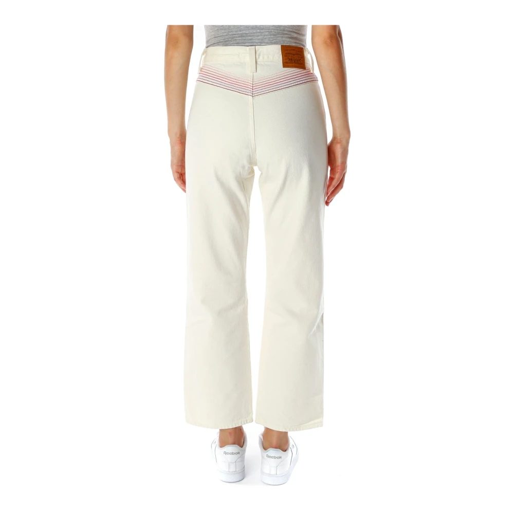 Levi's Straight Jeans Beige Dames