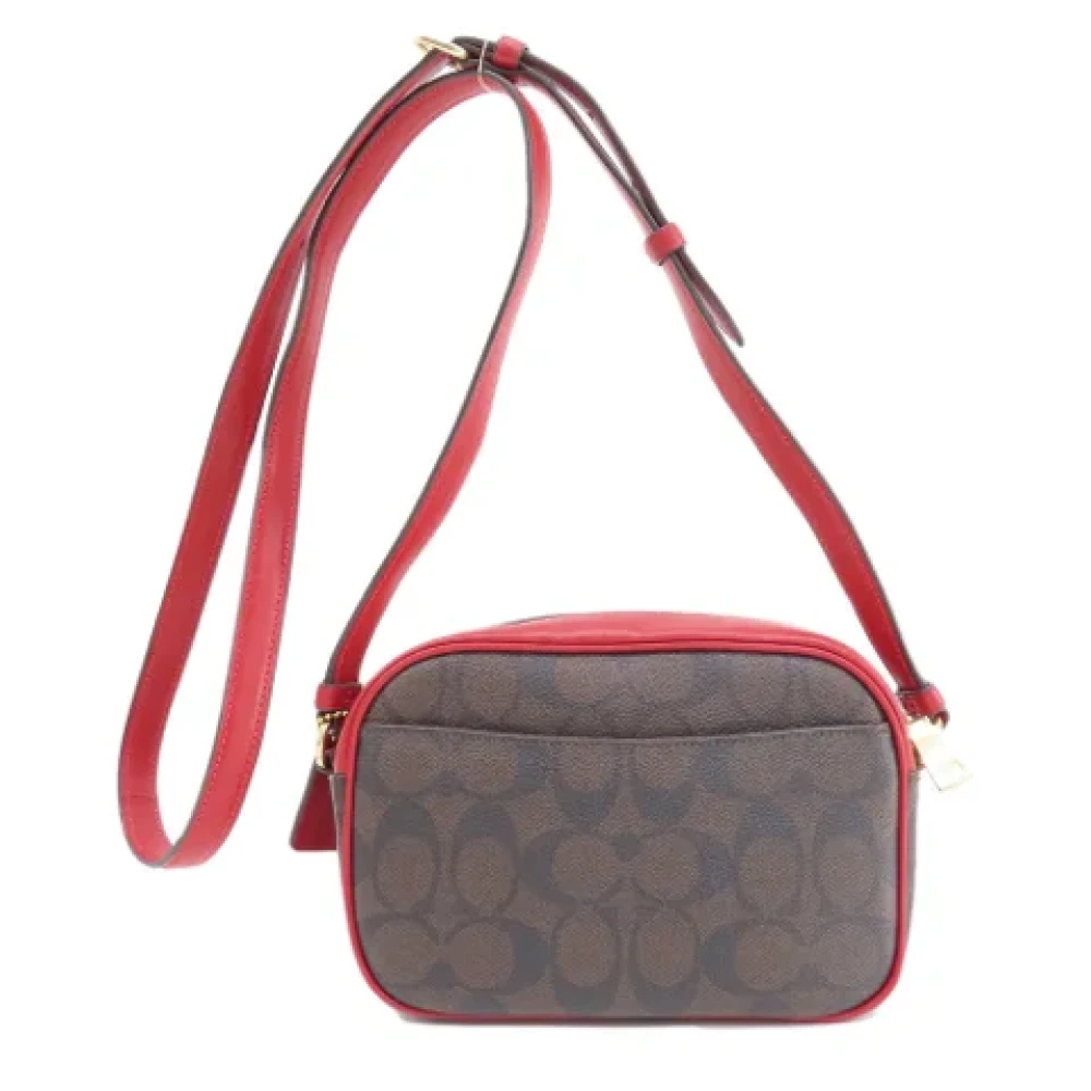 Coach Pre-owned Plastic shoulder-bags Brown Dames