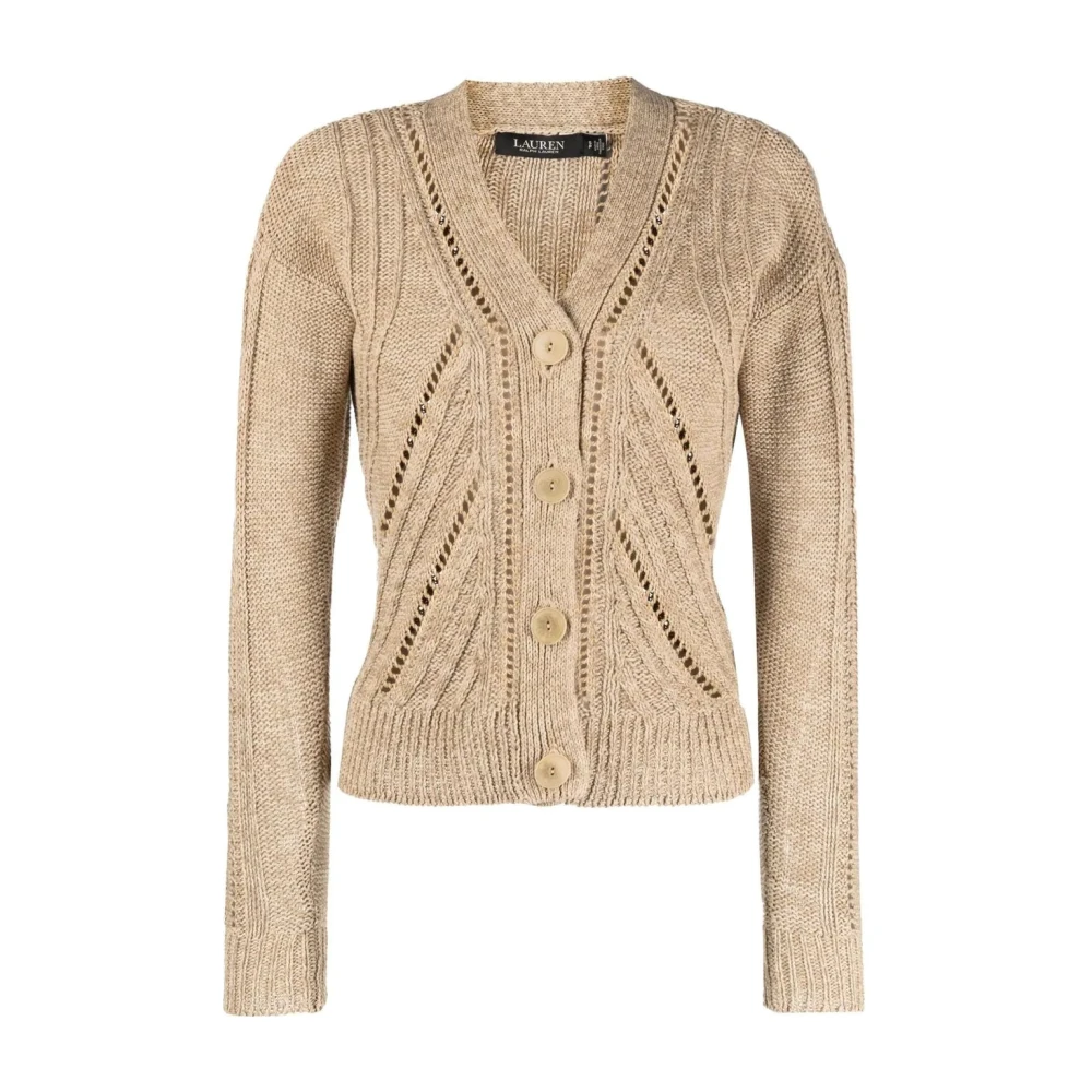 Ralph Lauren Laforgia cardigan met lange mouwen Beige Dames