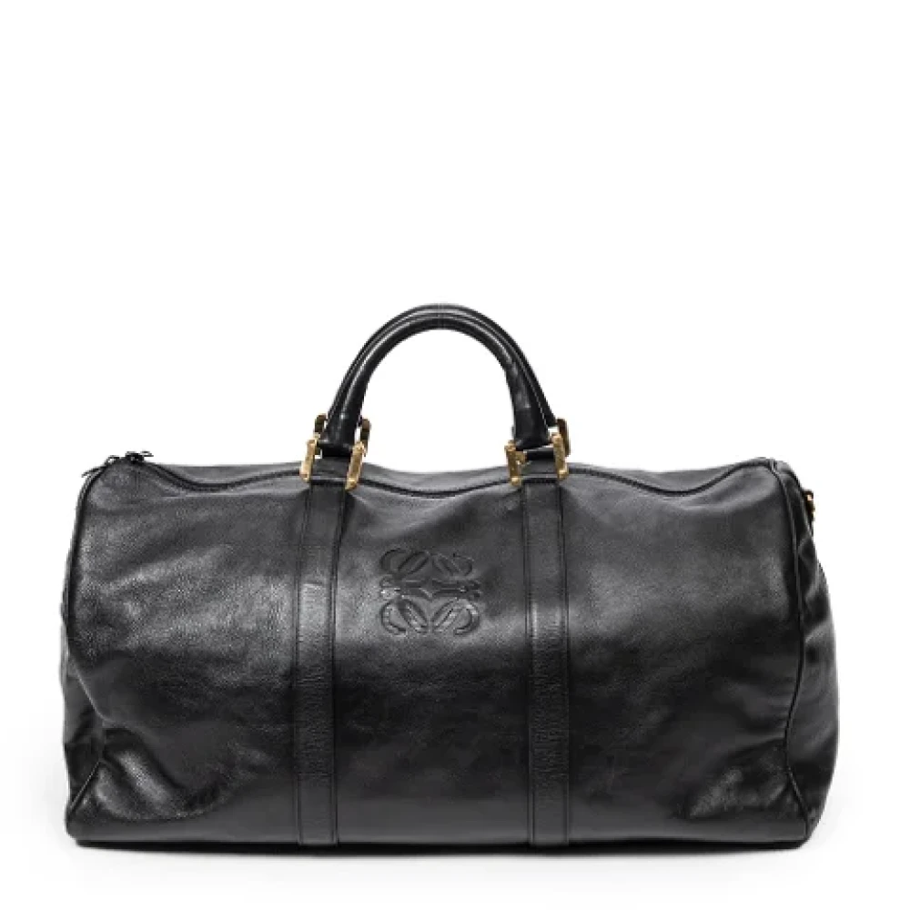 Loewe Pre-owned Leather travel-bags Black Dames